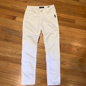 White Skinny Denim by Silver Jeans